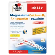 Doppelherz aktiv Magnesium+Calcium+D3 front view